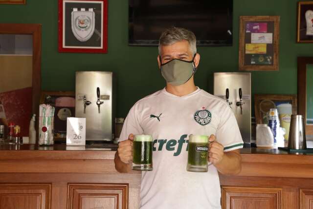 Camisa branca e chopp verde, Palmeirenses apostam em supersti&ccedil;&atilde;o para a final 