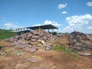 Área da empresa de compostagem Organoeste, na região do Bairro Dom Antônio Barbosa. (Foto: Cleber Gellio)