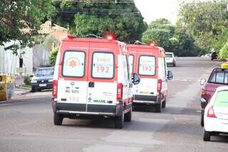 Ao todo, 14 ambulâncias do Samu prestam atendimento a pacientes de Campo Grande. (Foto: Arquivo)