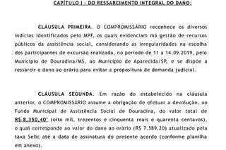 Proposta de TAC publicada em Diário Oficial do MPF. (Foto: Reprodução)