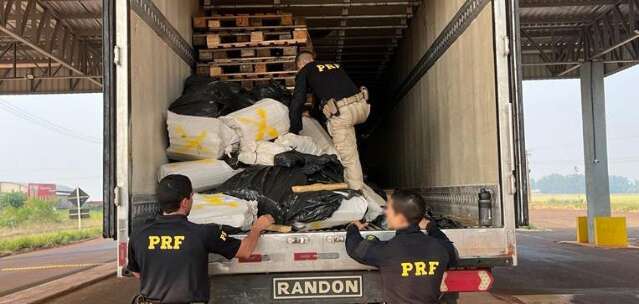 Caminh&atilde;o frigor&iacute;fico com R$ 3,3 milh&otilde;es em maconha &eacute; apreendido a caminho de SP
