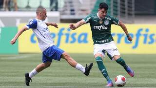 Com gol de Raphael Veiga, Palmeiras faz 1 a 0 sobre o Santo Andr&eacute; 