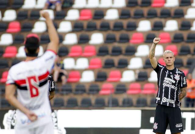 Botafogo-SP e Corinthians terminam duelo empatados em 1 a 1 