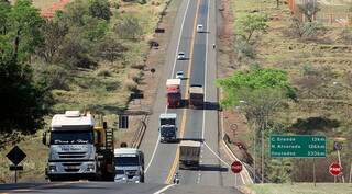 Setor de transporte rodoviário de cargas apresentou crescimento em 2021. (Foto: Arquivo/Edemir Rodrigues/Subcom-MS)