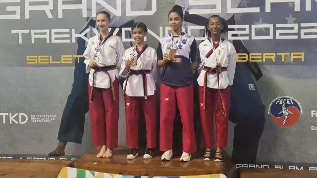 MS conquista tr&ecirc;s medalhas no campeonato nacional de taekowondo