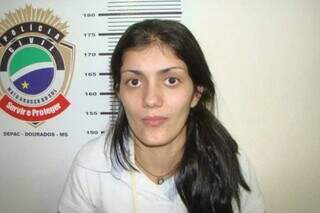 Kelly Samara, quando foi presa em Mato Grosso do Sul. (Foto: Divulgação)