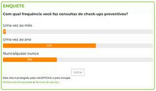 Maioria diz que vai ao m&eacute;dico uma vez por ano para fazer check-ups preventivos