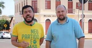 Loester Trutis e seu chefe de gabinete, Ciro Nogueira Fidelis: acusados de falso atentado (Foto: Reprodução)