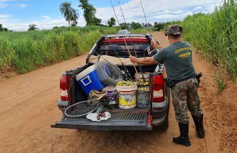 PMA apreendeu 126 quilos de pescado e aplicou R$ 53 mil em multas na piracema