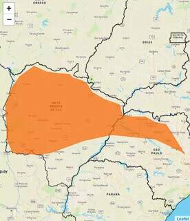 Alerta de chuvas intensas cobre o mapa do Estado (Foto/Reprodução)