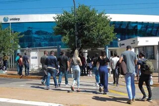 Estudantes em dia de Prova do Enem, em Campo Grande. (Foto: Arquivo)