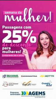 Mulheres ter&atilde;o desconto de 25% em passagens intermunicipais este m&ecirc;s