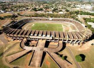 Estádio Morenão, em que visualização do fenômeno aconteceu com maior número de pessoas. (Foto: Divulgação)