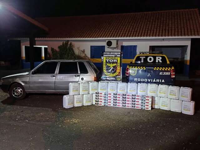 Homem &eacute; preso com mais de R$ 800 mil em contrabando de cigarro e agrot&oacute;xico