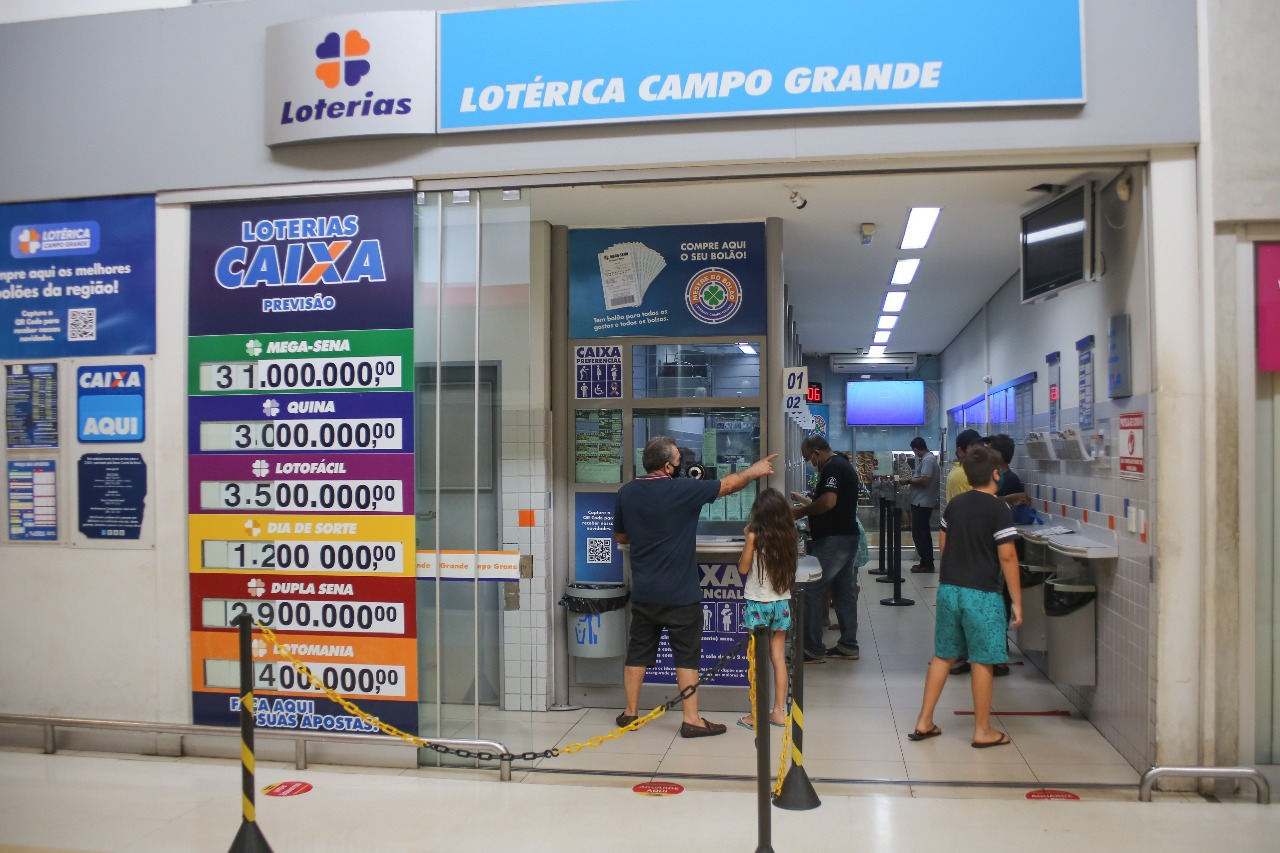 As dezenas 10, 53, 05, 37, 34 e 33 são as mais sorteadas na Mega Sena -  Lotérica Campo Grande - Campo Grande News