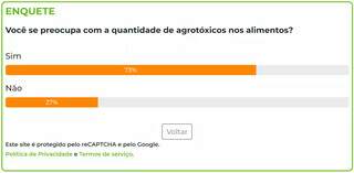 Maioria afirma que se preocupa com a quantidade de agrot&oacute;xicos nos alimentos