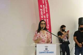 Carla Stephanini destacou o trabalho exitoso da Casa da Mulher Brasileira. (Foto: Paulo Francis)