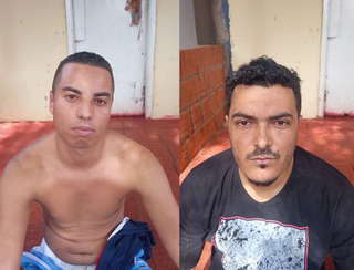 João Paulo (à esquerda) e Ricardo Ferreira, presos em Capitán Bado. (Foto: Divulgação)