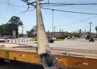 No ano passado, MS registrou 264 acidentes envolvendo postes de energia elétrica. (Foto: Direto das Ruas)