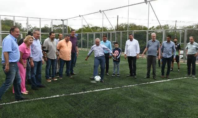 Com investimento de R$ 404 mil, arena esportiva &eacute; inaugurada em Bonito 