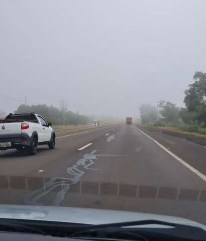 Neblina cobre BR-163 e PRF faz alertas para cuidado redobrado nesta manh&atilde;