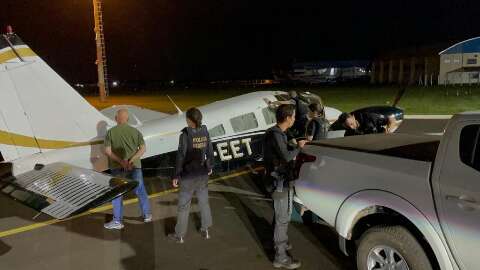PF intercepta avião com 465 quilos de cocaína