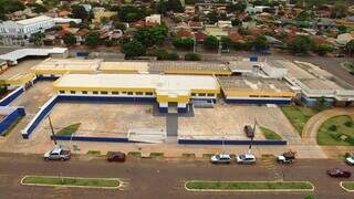 Vista aérea da sede do Hospital Municipal de Ivinhema. (Foto: Redes sociais)