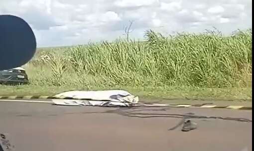 Homem morre ap&oacute;s ser atropelado enquanto trabalhava na BR-163