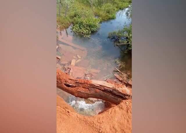 Parte de ponte desaba, interdita estrada e prejudica produ&ccedil;&atilde;o em MS
