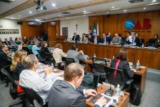 Plenário da Ordem dos Advogados do Brasil em MS. (Foto: Divulgação)