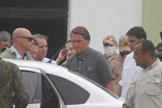 Bolsonaro durante visita à Capital no ano passado. (Foto: Marcos Maluf) 