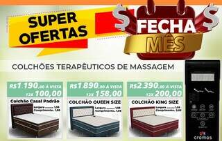 Fecha Mês Relax Life tem colchão de massagem a R$ 1.190