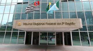 Fachada do Tribunal Regional da 3ª Região, que contempla SP e MS. (Foto: Divulgação)