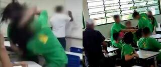 Casos de briga entre alunos ocorridos dentro de salas de aulas (Imagem: Rerprodução)