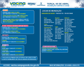 Do infantil ao adulto, vacina&ccedil;&atilde;o contra covid-19 come&ccedil;a &agrave;s 07h30 na Capital 