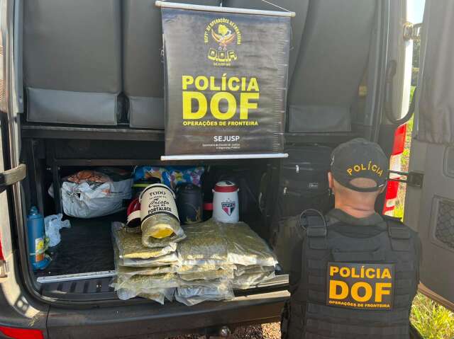 A caminho da Capital, R$ 374 mil em drogas s&atilde;o encontradas em garrafas t&eacute;rmicas 
