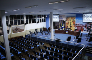 Plenário da Câmara Municipal de Dourados, município distante 251 quilômetros de Campo Grande (Foto: divulgação / assessoria)