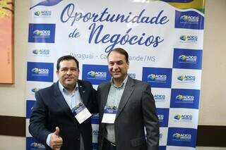 Secretário Estadual de Desenvolvimento Econômico do Paraguai Carlos Paredes e Presidente da ACICG Renato Paniago (Foto: ACICG)