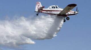 Avião que será usado no combate ao fogo em MS. (Foto: Divulgação)