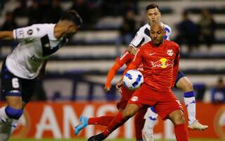 Ytalo marcou os dois gols do Braga contra o Vélez Sarsfield. (Foto: Ari Ferreira/Red Bull Bragantino)