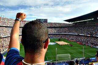 Torcedor em estádio cheio. (Foto: Divulgação)