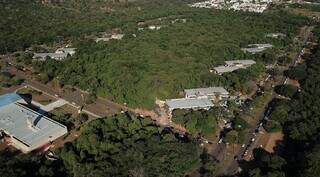 Vista aérea do Parque dos Poderes, sede administrativa de diversos órgãos estaduais. (Foto: Arquivo/Chico Ribeiro/Subcom-MS)