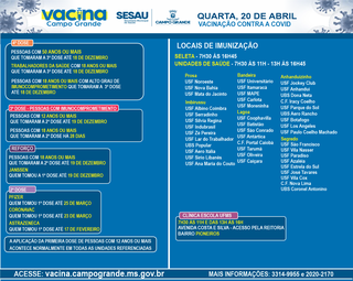 Quarta-feira ter&aacute; vacina&ccedil;&atilde;o contra covid e gripe o dia todo na Capital