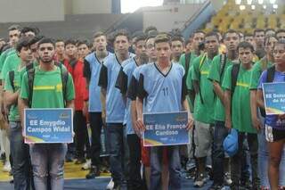 Particimap dos jogos, jovens de 12 a 17 anos de escolas de Campo Grande (Foto: Marcos maluf)