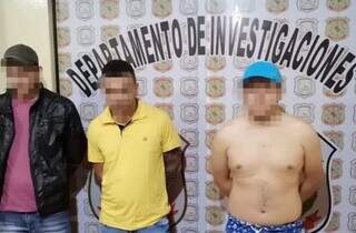 Três dos homens presos no Paraguai (Foto: Divulgação)