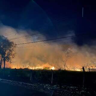 Morador flagra incêndio de grandes proporções em terreno abandonado no Tijuca 