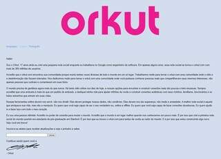 Comunicado postado hoje no antigo endereço do Orkut. (Imagem: Reprodução)