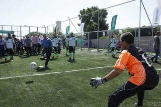 Arena esportiva está instalada no estádio municipal.