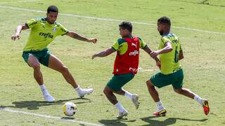 Técnico Abel Ferreira treinou um time misto para a estreia na Copa do Brasil (Foto: Cesar Greco/Palmeiras)