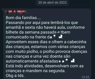 Piolho &eacute; problema que m&atilde;es voltam a enfrentar ap&oacute;s retorno de aulas presenciais